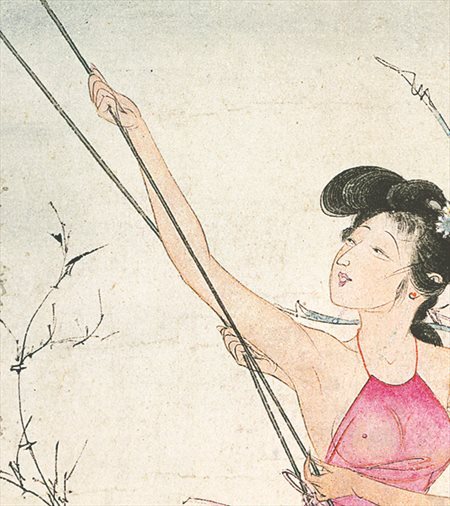 乌尔禾-胡也佛的仕女画和最知名的金瓶梅秘戏图